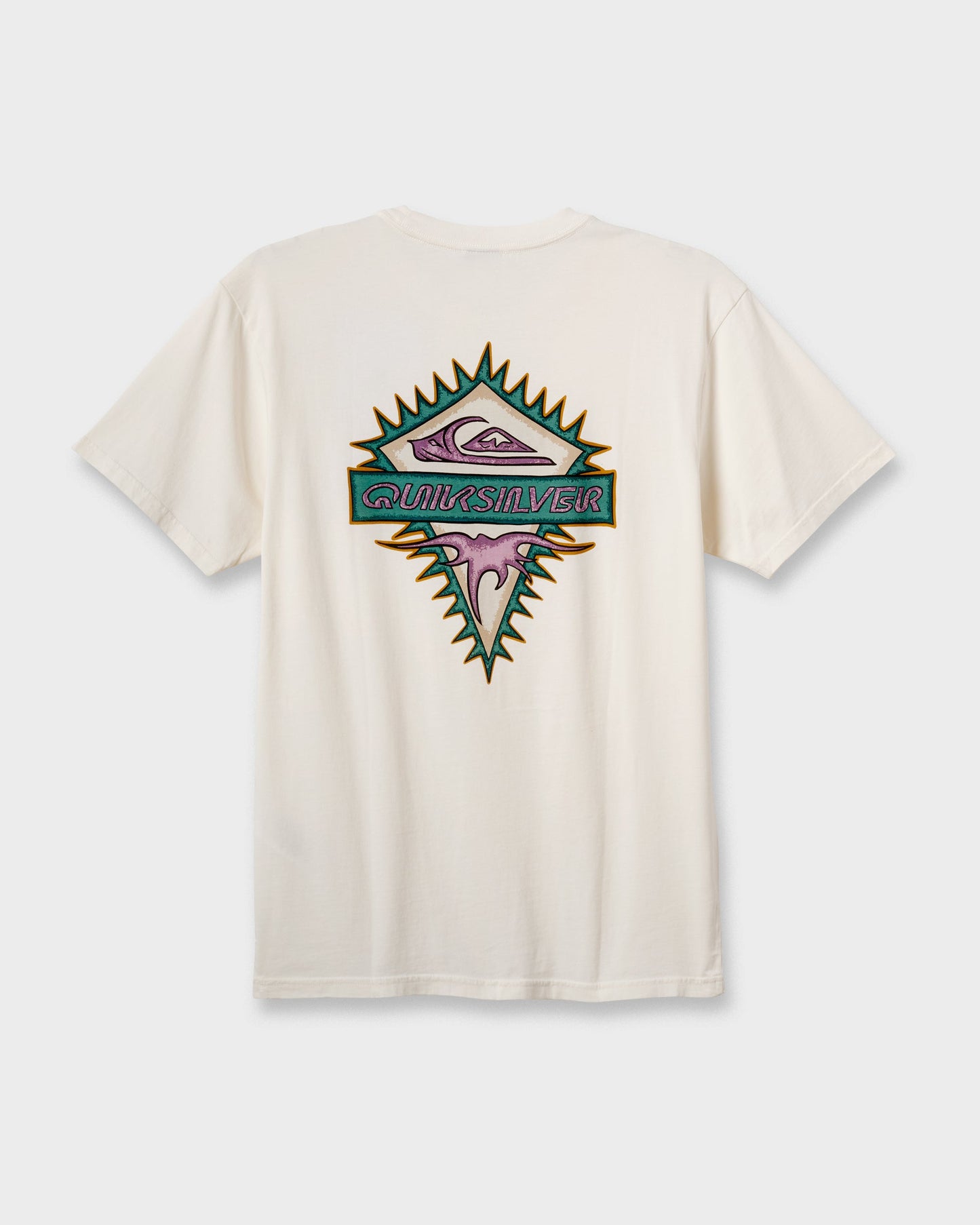 Quick Silver Liberty Spikespigment Dye T-Shirt - Snow White