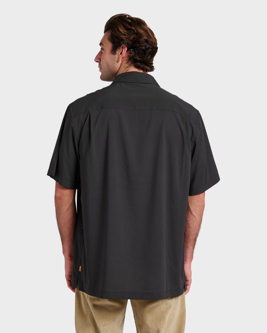 Quick Silver Chaser Short Sleeve Woven Shirt - Phantom
