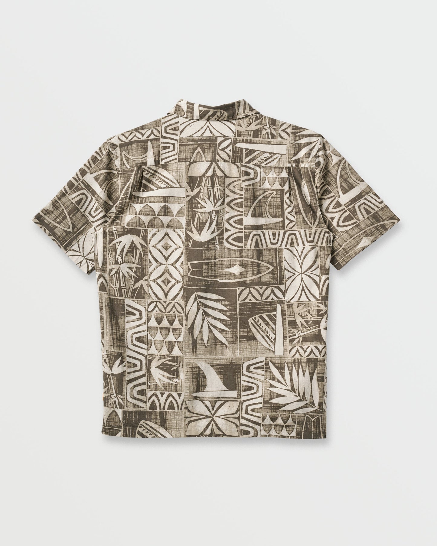 Quick Silver Waterman Talk Story Short Sleeve Shirt - Moonbeam