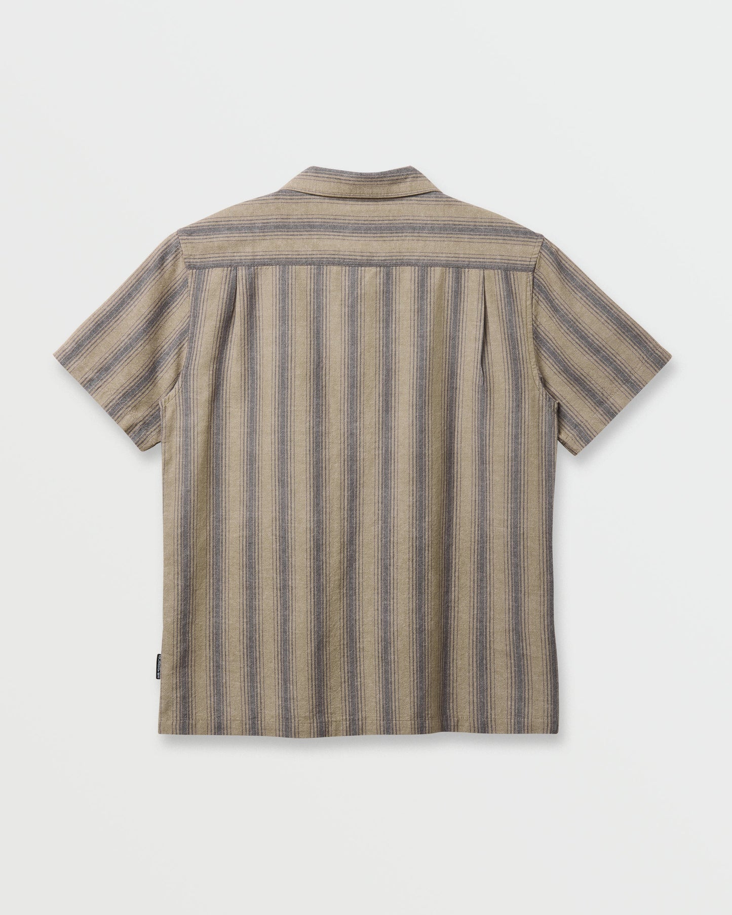 Quick Silver Oxford Stripe Casual Short Sleeve Shirt - Fallen Rock