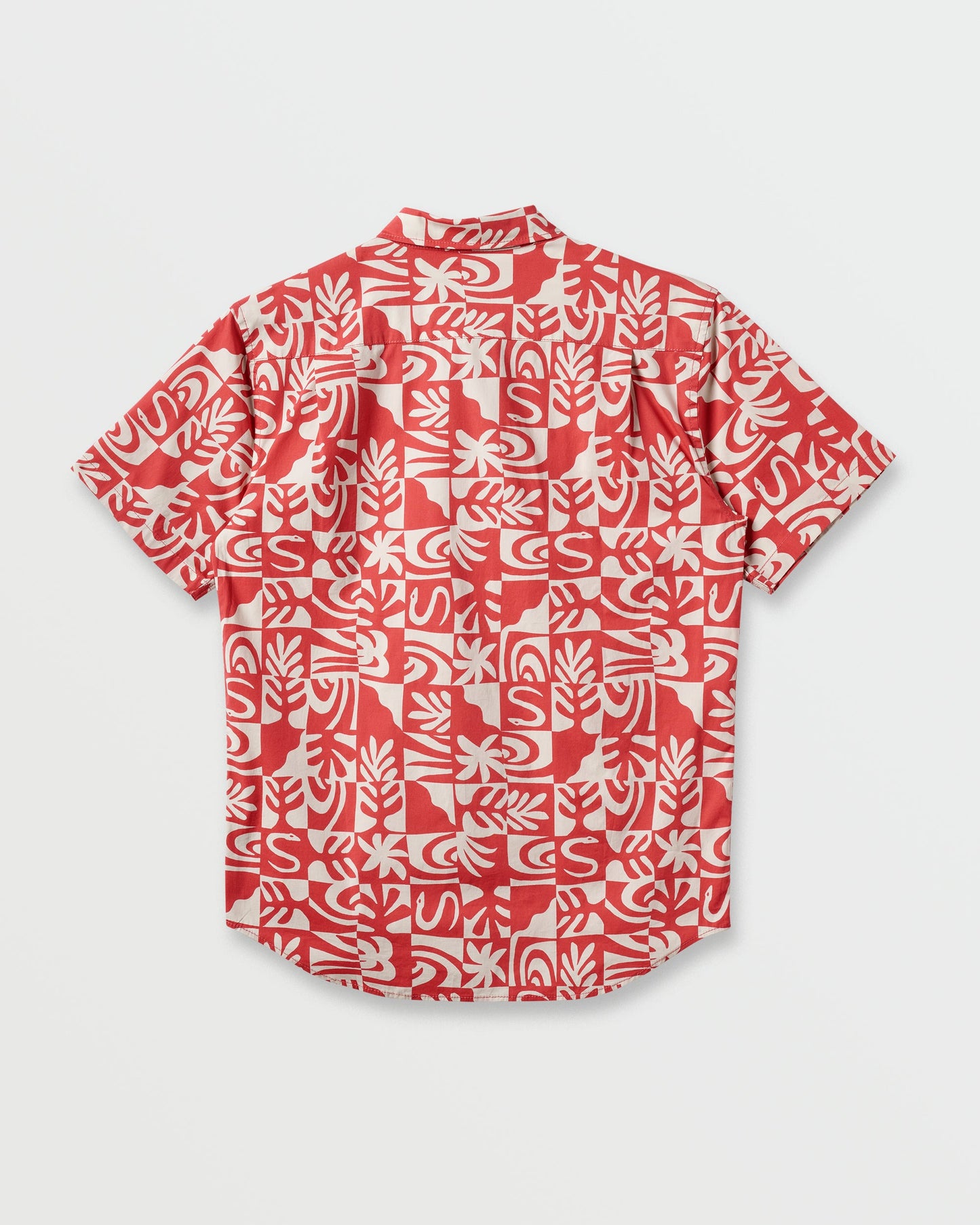 Quick Silver Terra Classic Stretch Short Sleeve Shirt - Mineral Red