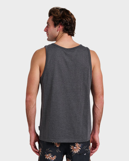 Quick Silver Og Stripe Tank - Charcoal Heather