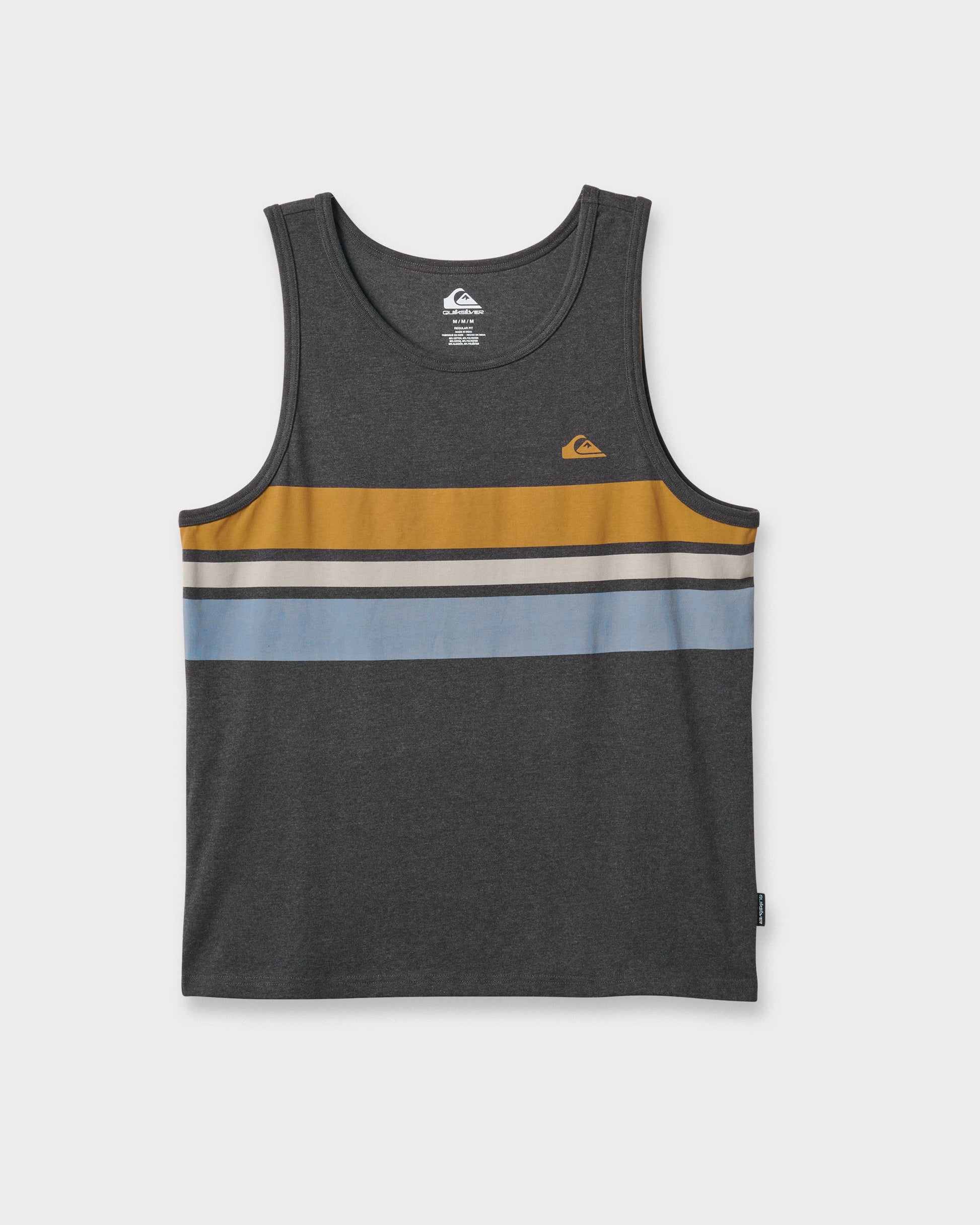 Quick Silver Og Stripe Tank - Charcoal Heather