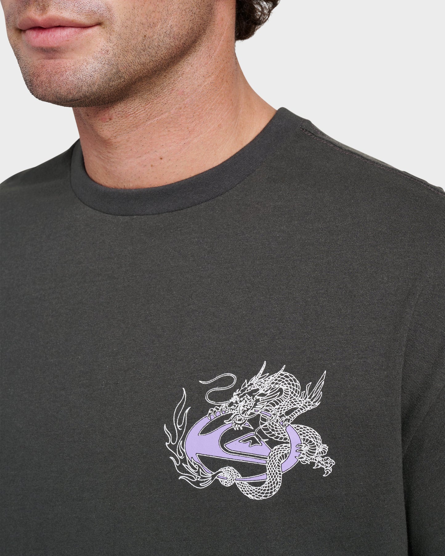 Quick Silver Dragon Master Heavy Weight T-shirt - Phantom