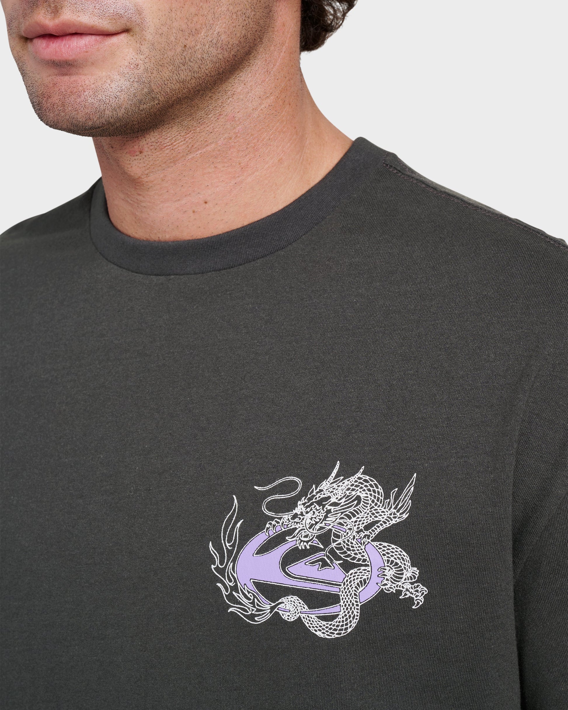 Quick Silver Dragon Master Heavy Weight T-shirt - Phantom
