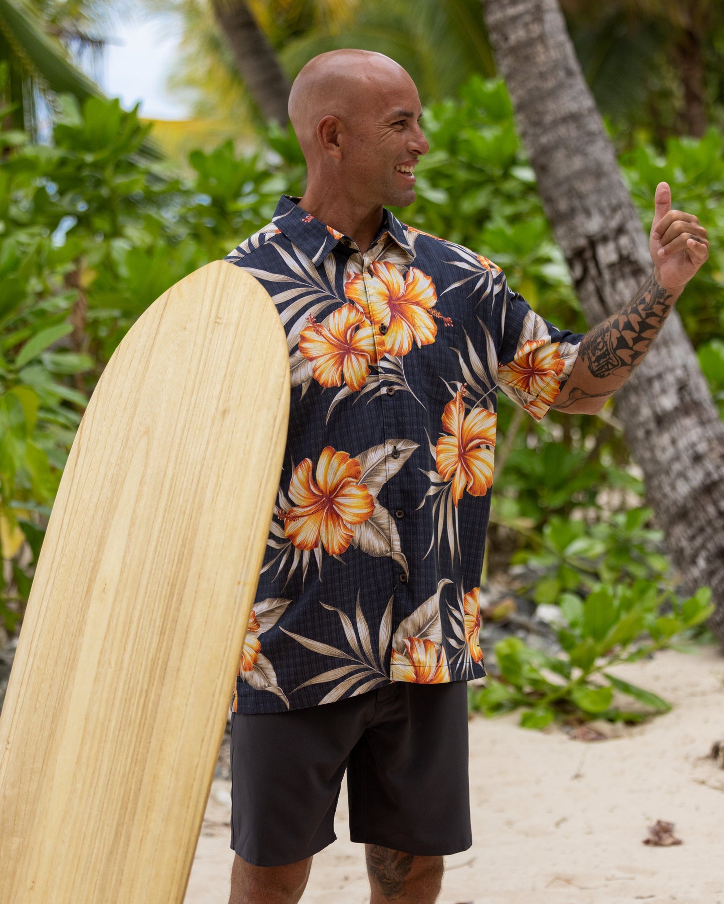 Quick Silver Waterman Tropical Dream Shirt - Black