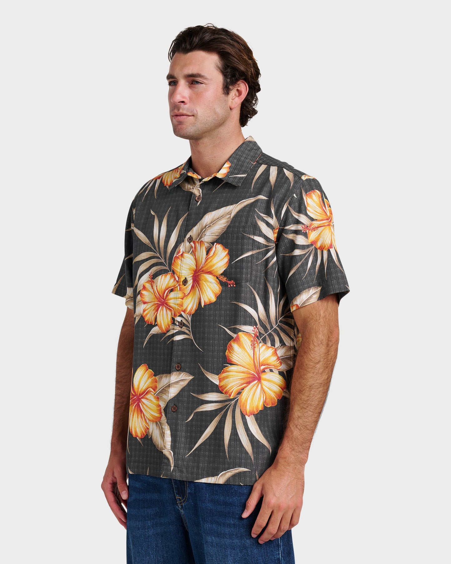 Quick Silver Waterman Tropical Dream Shirt - Black