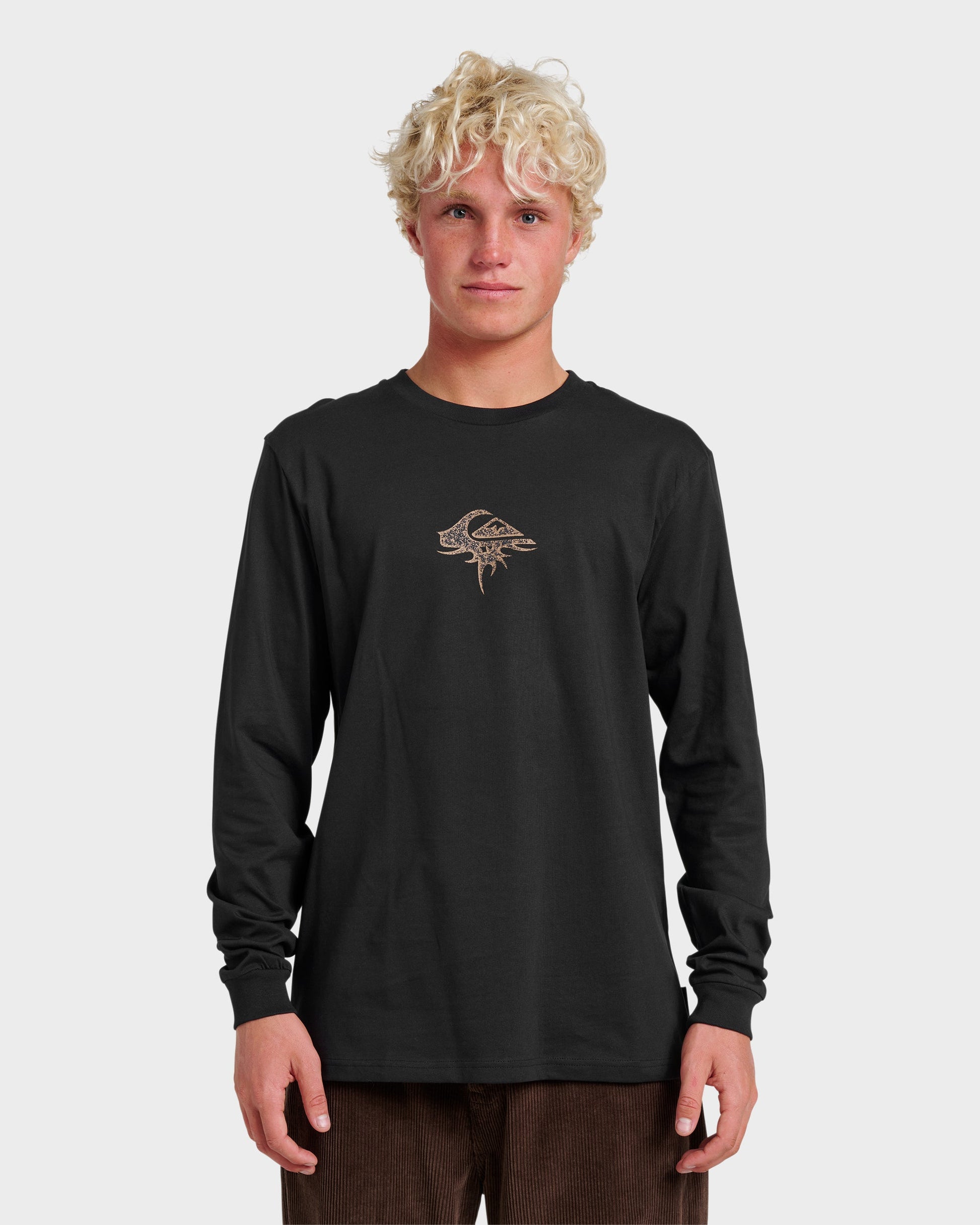 Quick Silver Three Piece Long Sleeve T-shirt - Black