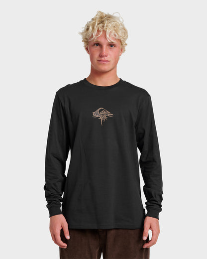 Quick Silver Three Piece Long Sleeve T-shirt - Black