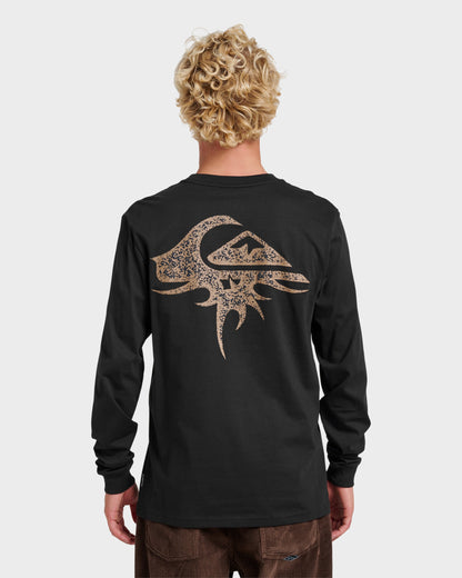 Quick Silver Three Piece Long Sleeve T-shirt - Black