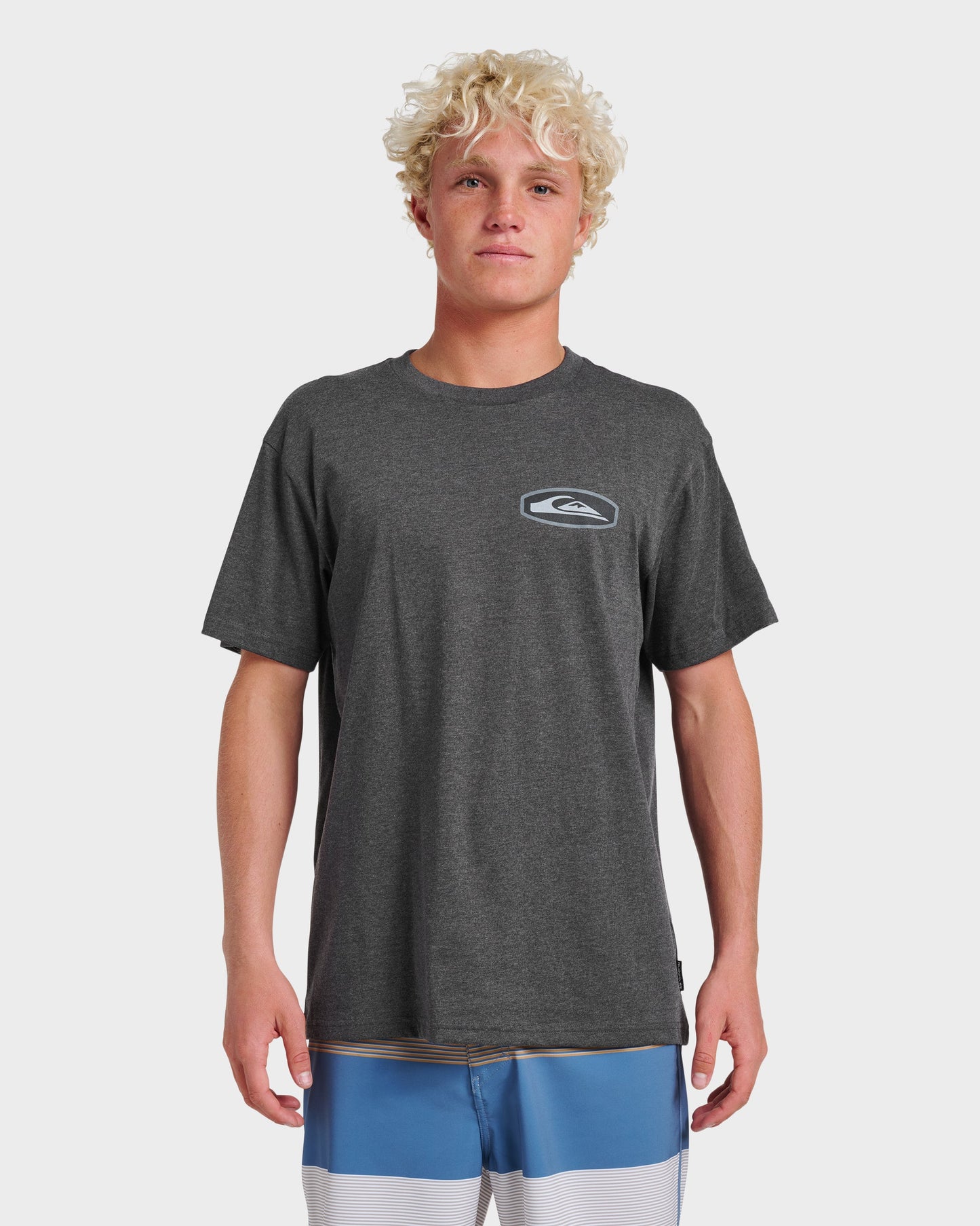 Quick Silver Stadium Emblem Classic T-shirt - Charcoal Heather