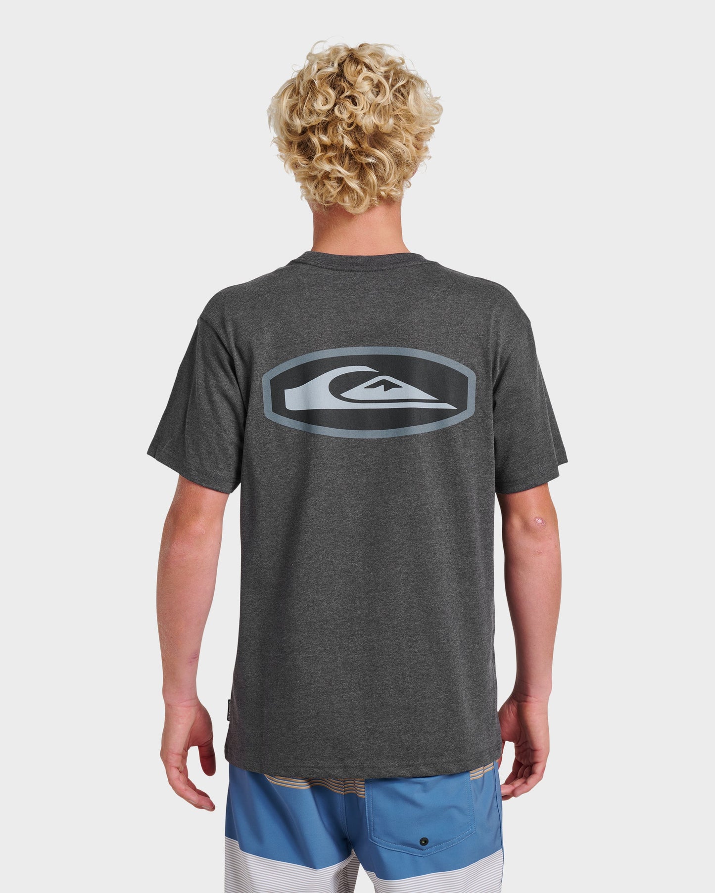 Quick Silver Stadium Emblem Classic T-shirt - Charcoal Heather