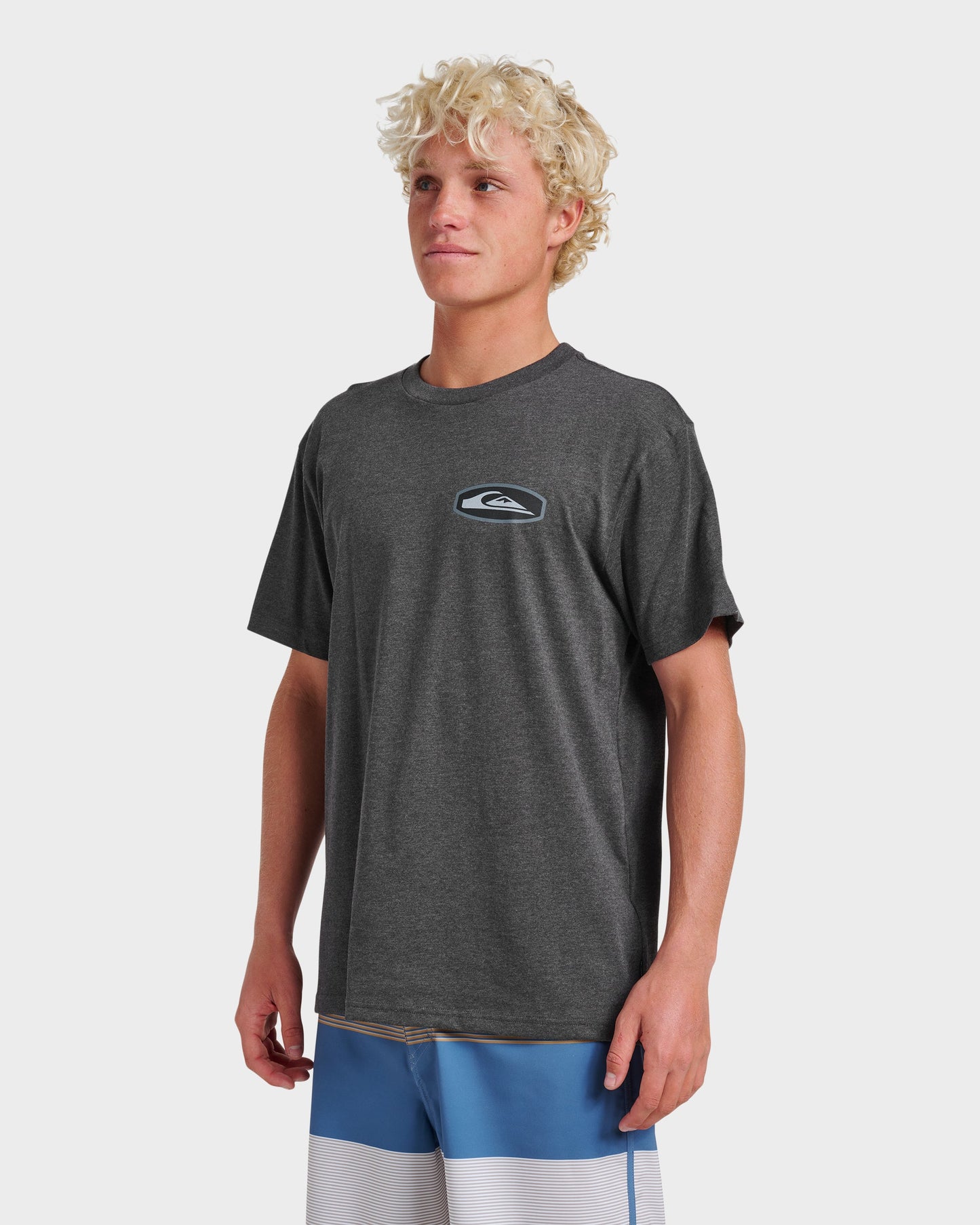 Quick Silver Stadium Emblem Classic T-shirt - Charcoal Heather