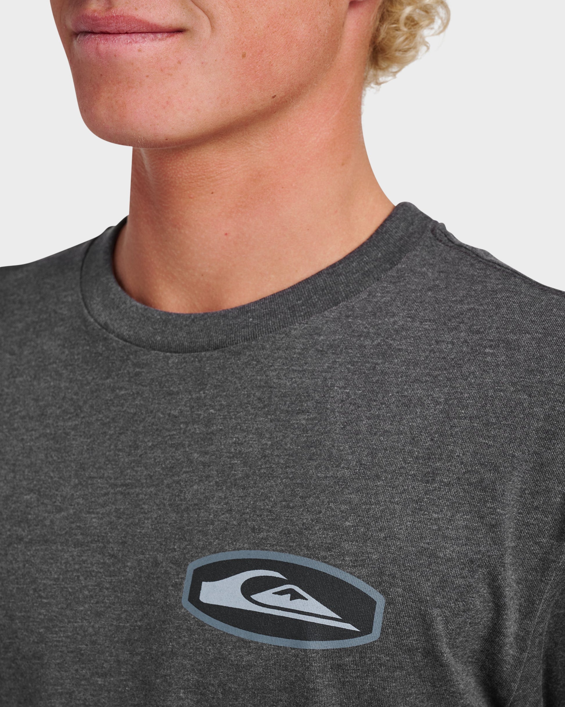 Quick Silver Stadium Emblem Classic T-shirt - Charcoal Heather