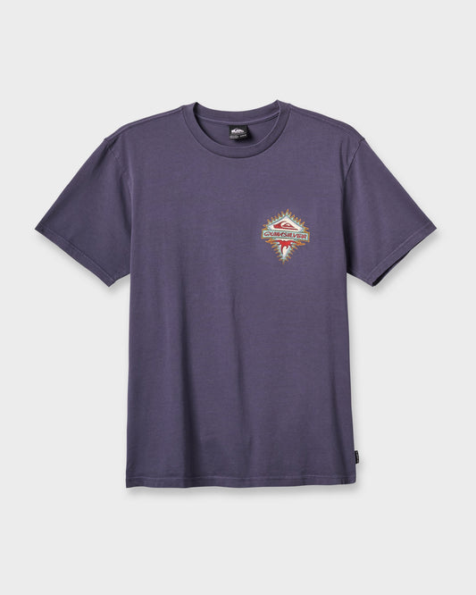 Quick Silver Liberty Spikespigment Dye T-Shirt - Graystone