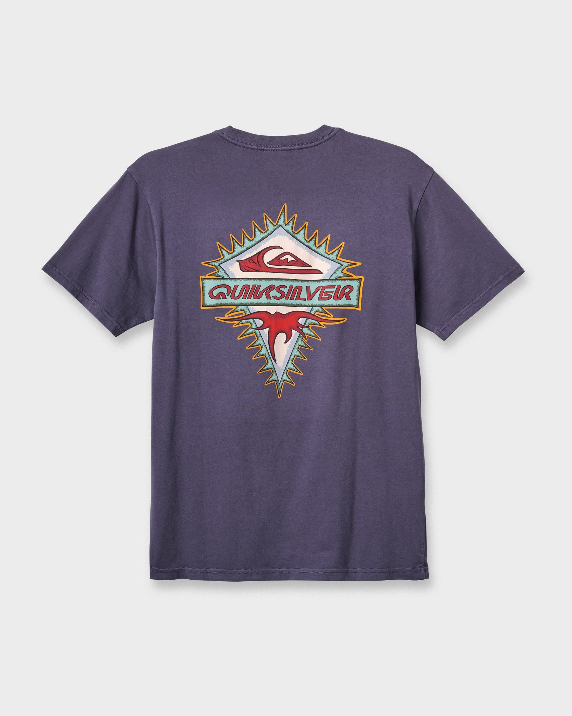 Quick Silver Liberty Spikespigment Dye T-Shirt - Graystone