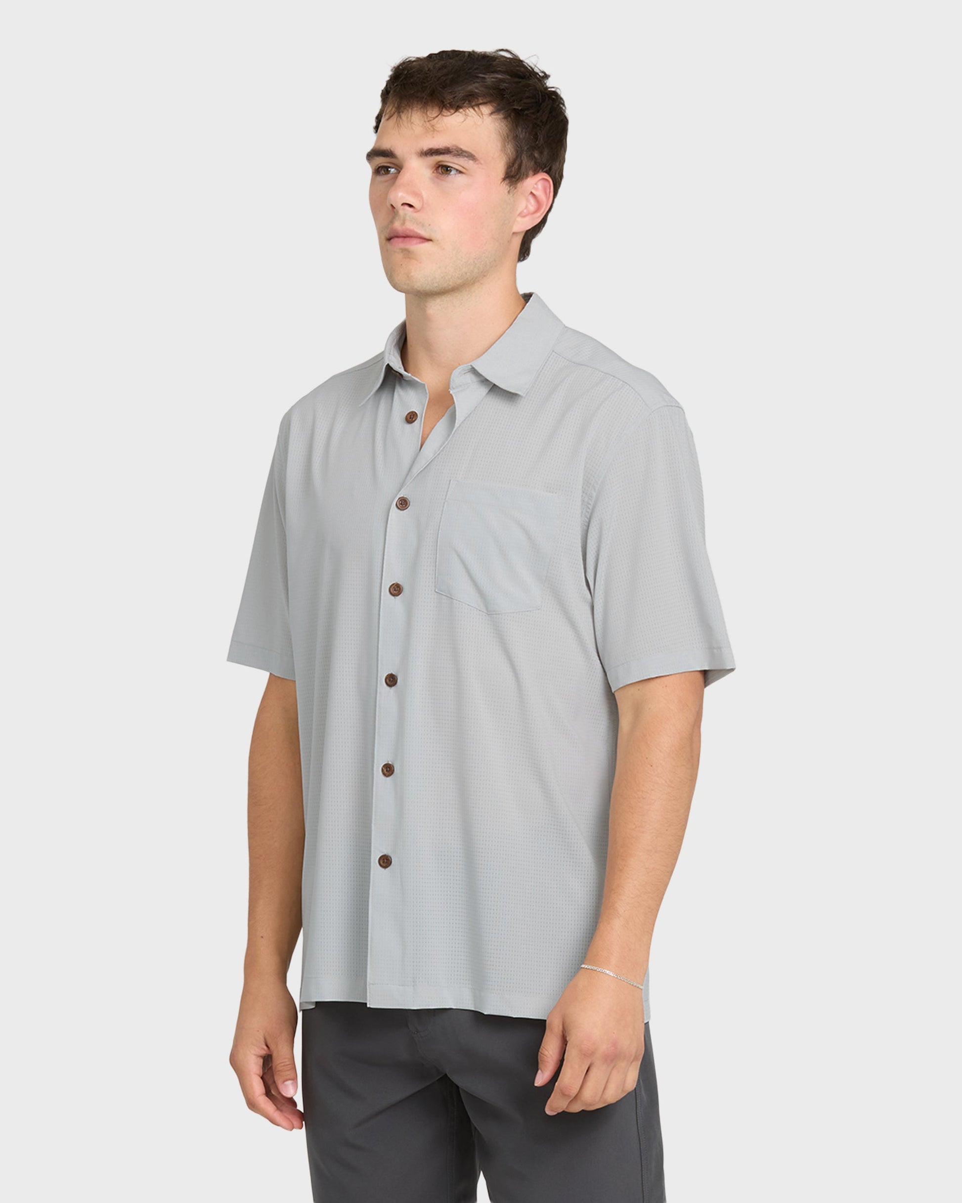 Quick Silver Chaser Short Sleeve Woven Shirt - High Rise
