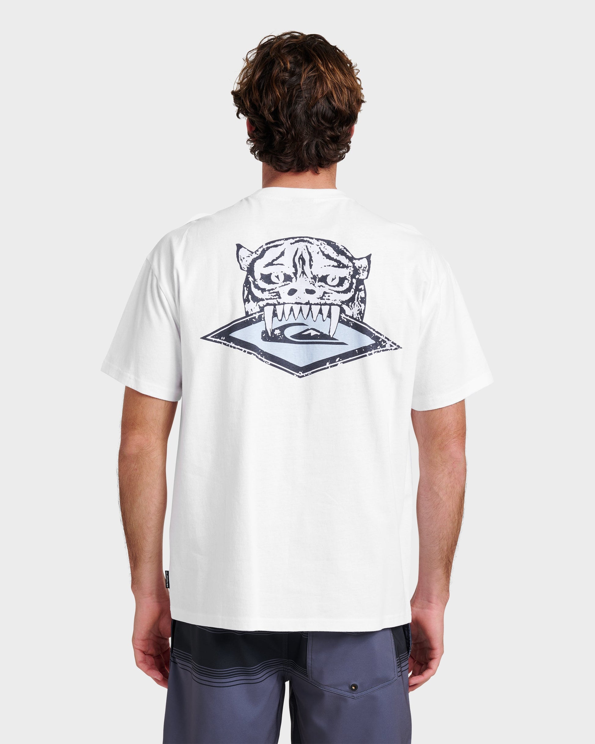 Quick Silver Jungle Cat Heavy Weight T-shirt - White