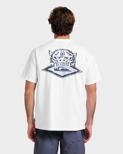 Quick Silver Jungle Cat Heavy Weight T-shirt - White