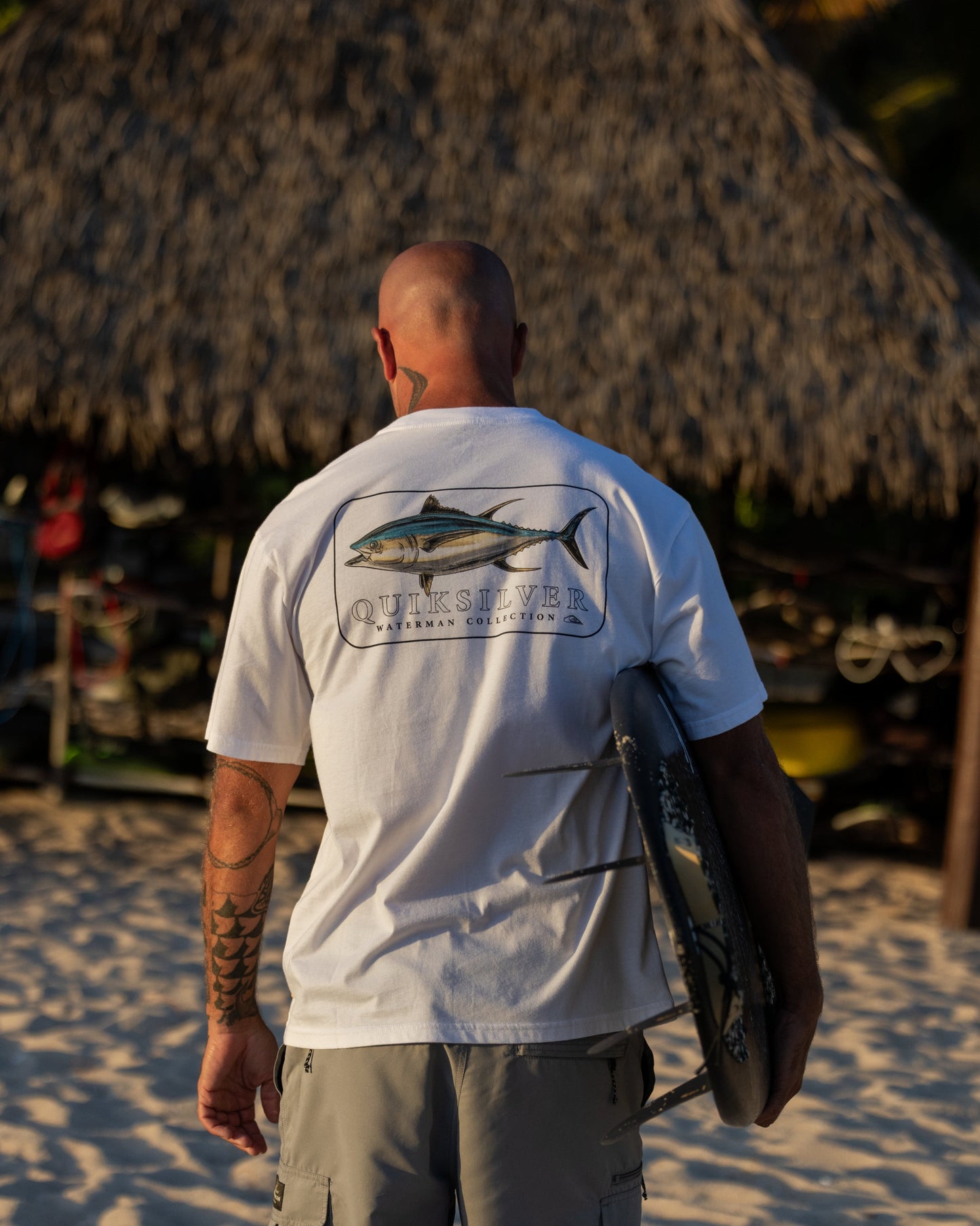 Quick Silver Waterman Yellowfinner Classic T-shirt - White