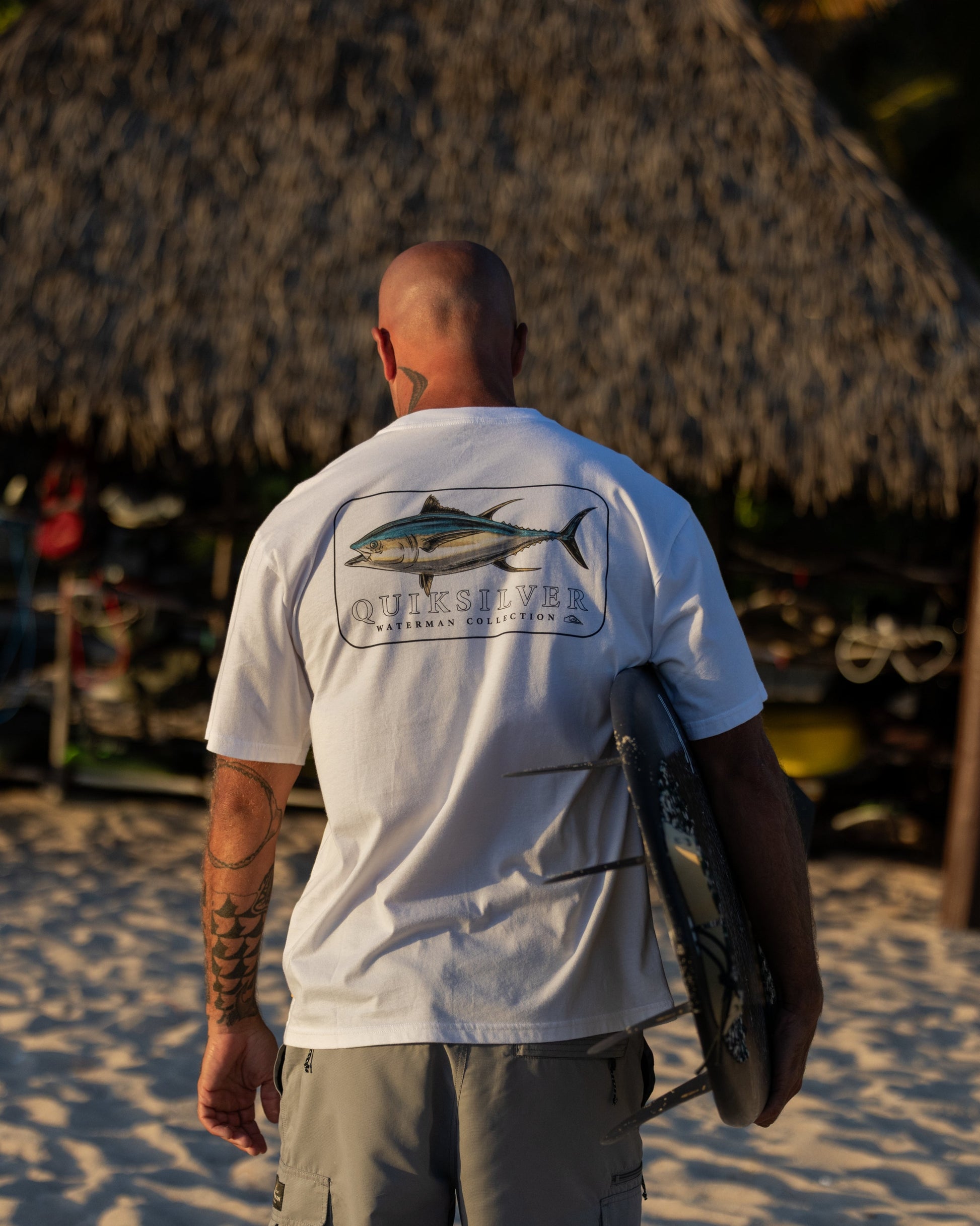 Quick Silver Waterman Yellowfinner Classic T-shirt - White