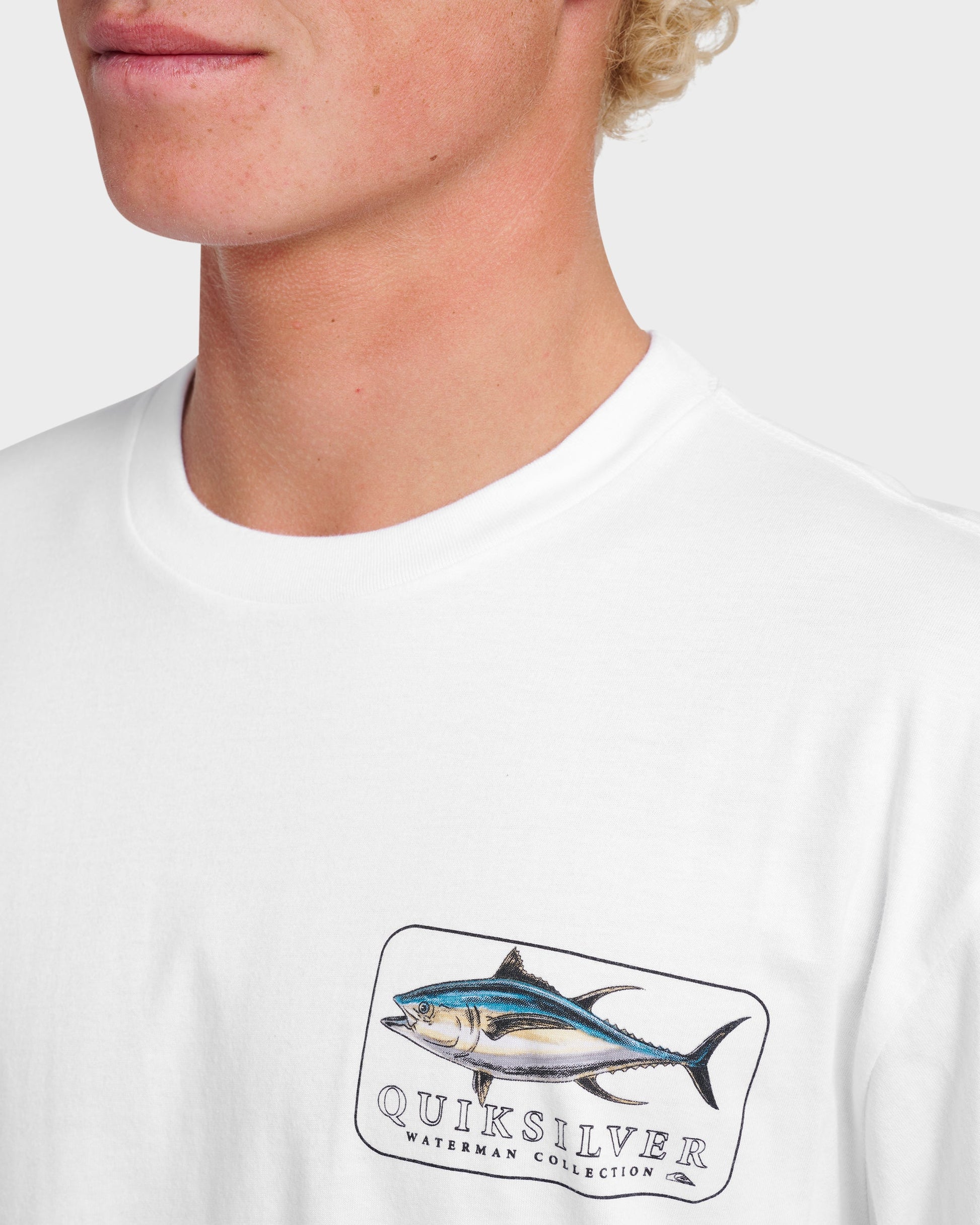 Quick Silver Waterman Yellowfinner Classic T-shirt - White