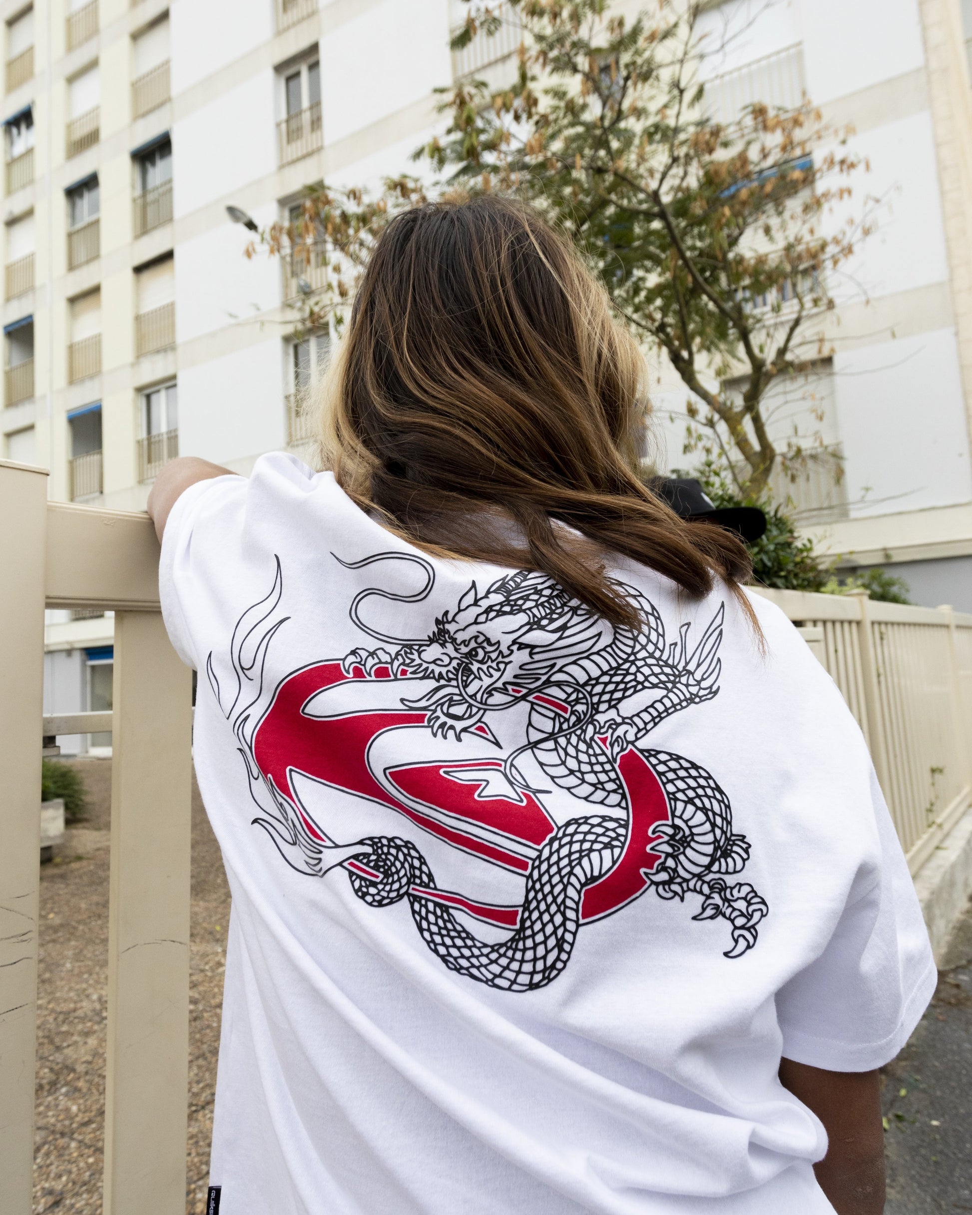 Quick Silver Dragon Master Heavy Weight T-shirt - White