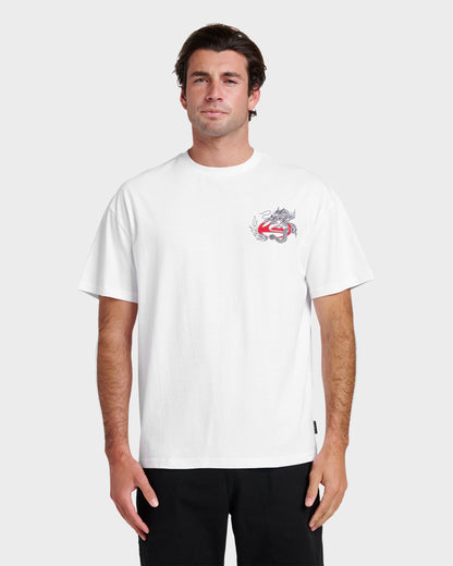 Quick Silver Dragon Master Heavy Weight T-shirt - White
