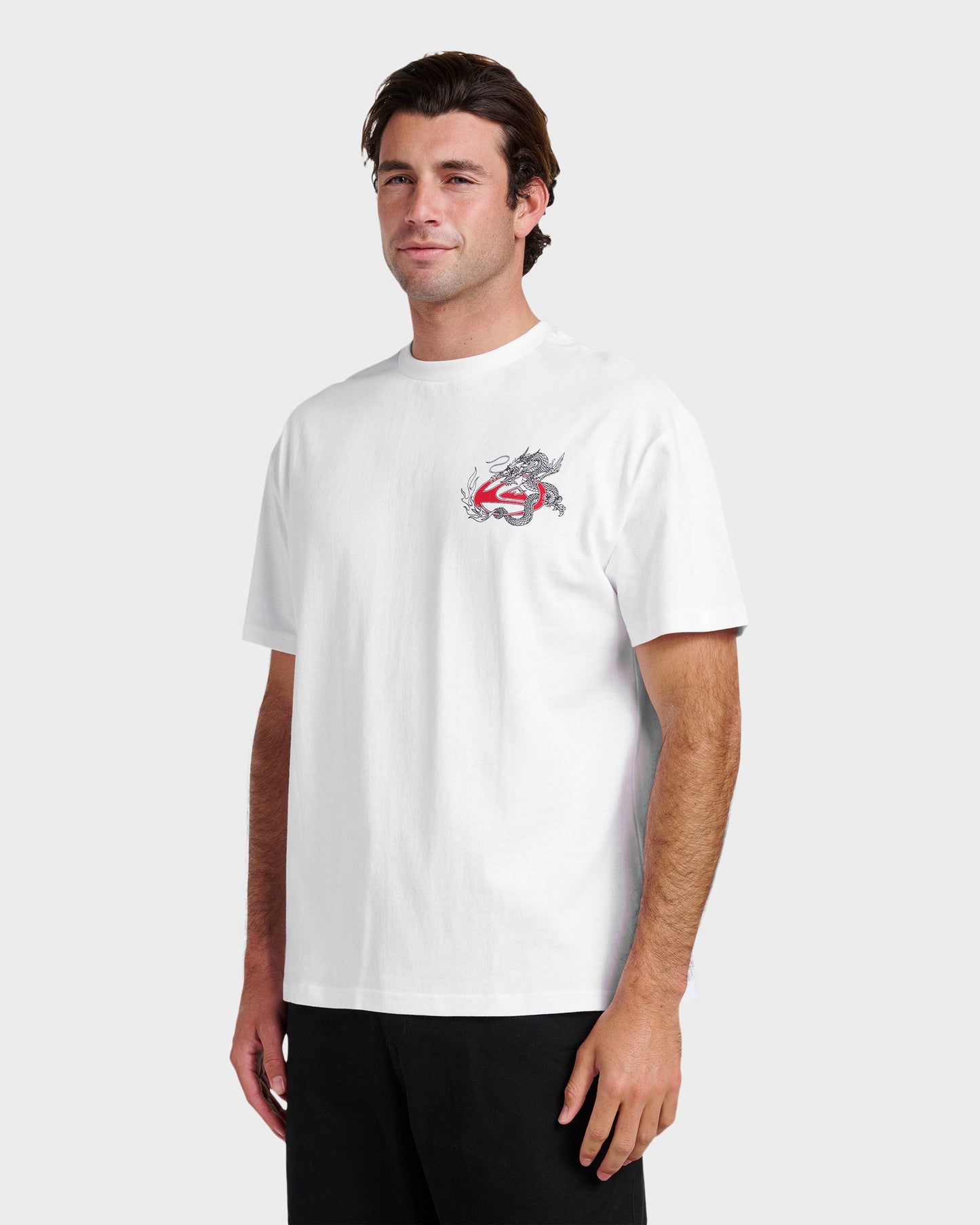 Quick Silver Dragon Master Heavy Weight T-shirt - White