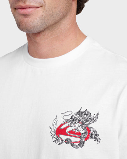 Quick Silver Dragon Master Heavy Weight T-shirt - White