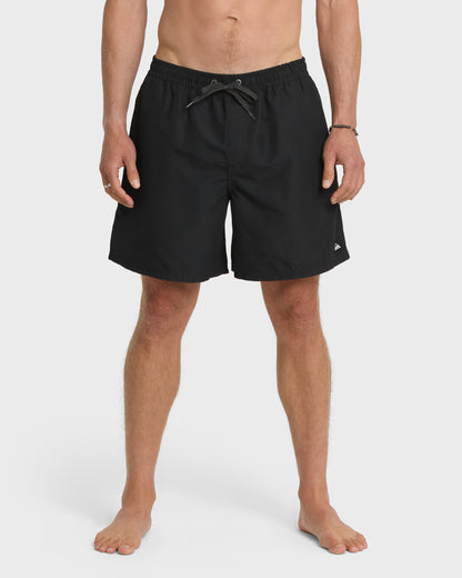 Quick Silver Everyday Solid 17" Swim Trunks - Black