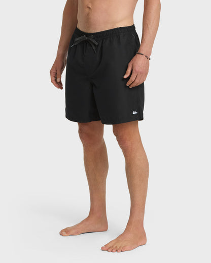 Quick Silver Everyday Solid 17" Swim Trunks - Black
