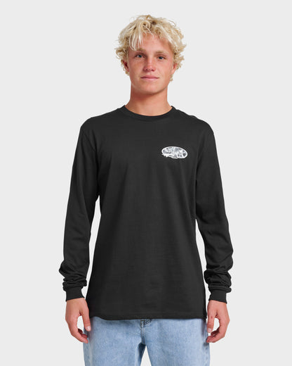 Quick Silver Impaired Camo Long Sleeve T-shirt - Black