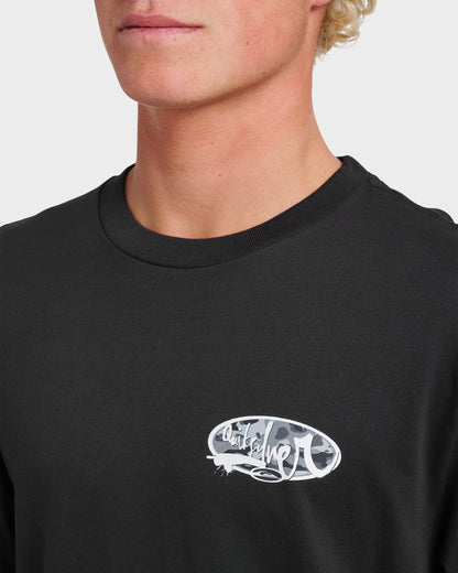 Quick Silver Impaired Camo Long Sleeve T-shirt - Black