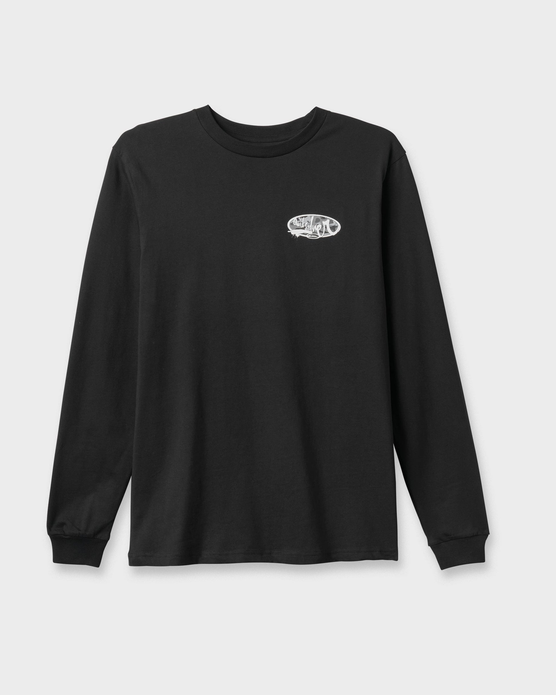 Quick Silver Impaired Camo Long Sleeve T-shirt - Black
