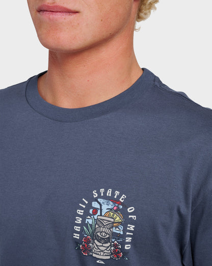 Quick Silver Hi Tiki Lounge Classic T-shirt - Navy