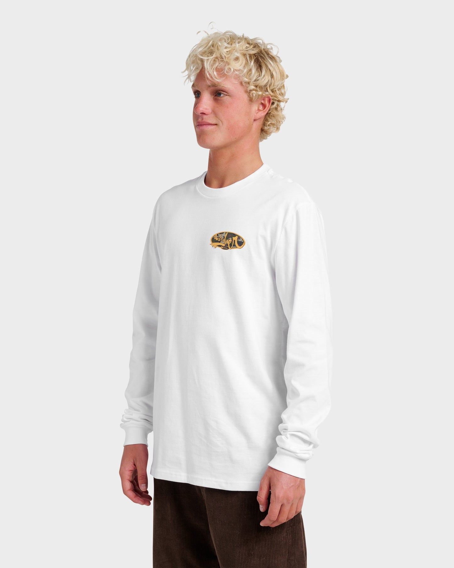 Quick Silver Impaired Camo Long Sleeve T-shirt - White