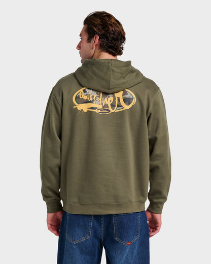 Quick Silver Graphic Hoodie - Grape Leaf