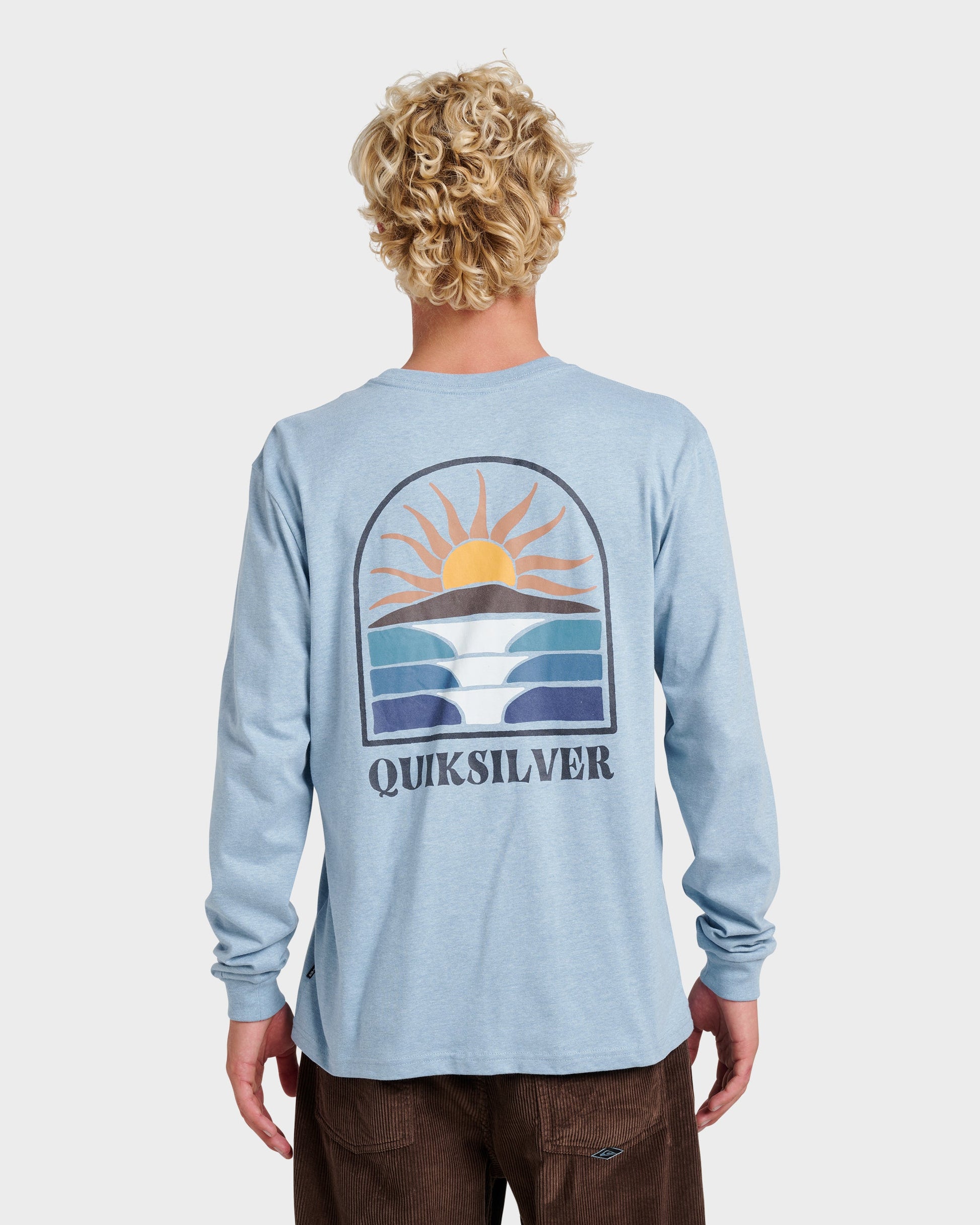 Quick Silver Dawn Patrol Long Sleeve T-shirt - Ashley Blue Heather