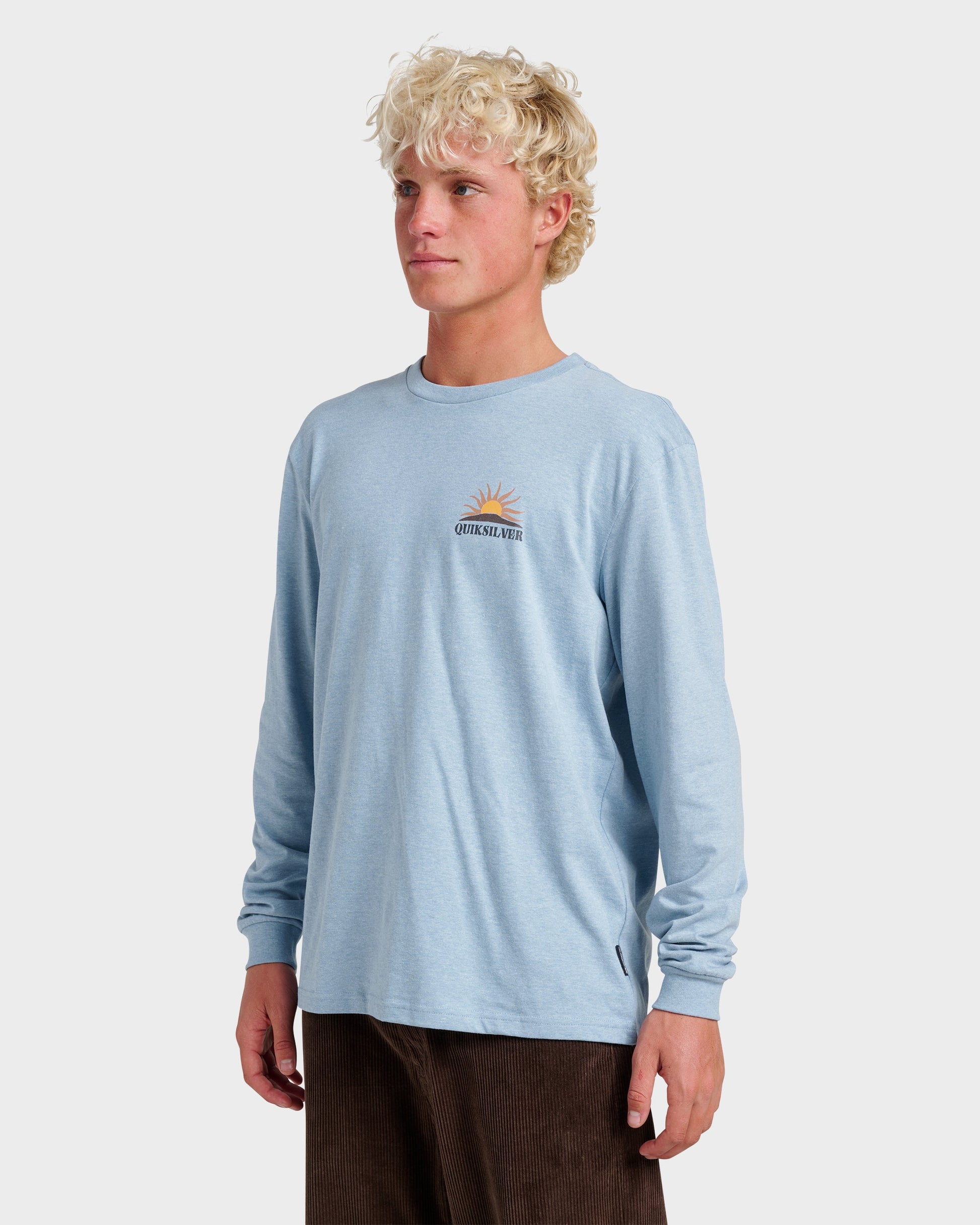 Quick Silver Dawn Patrol Long Sleeve T-shirt - Ashley Blue Heather