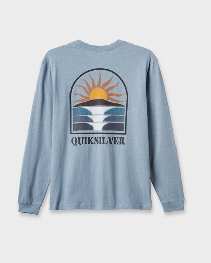 Quick Silver Dawn Patrol Long Sleeve T-shirt - Ashley Blue Heather