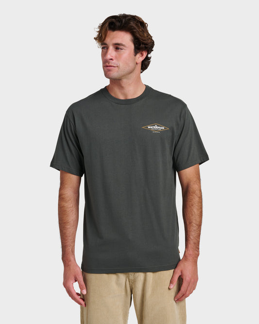 Quick Silver Waterman Diamond Classic T-shirt - Phantom