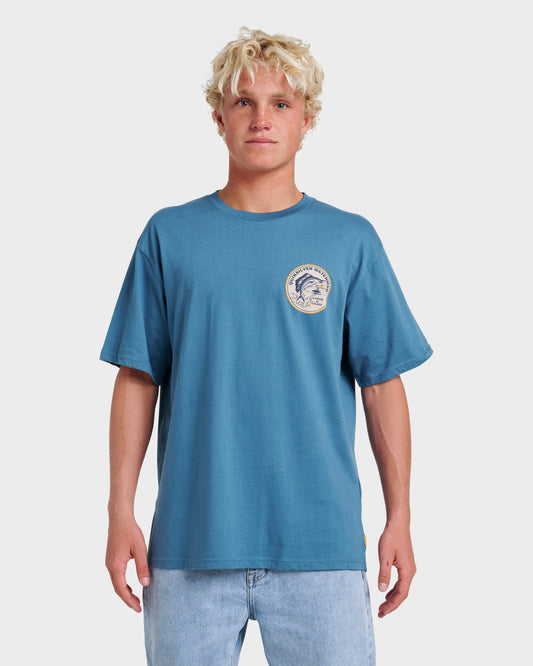 Quick Silver Waterman Catch & Release Classic T-shirt - Real Teal