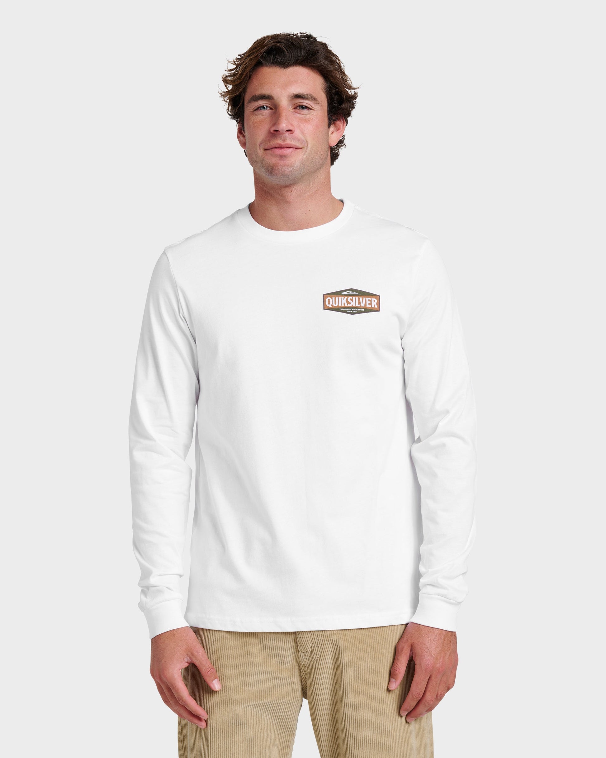 Quick Silver Three Piece Long Sleeve T-shirt - White
