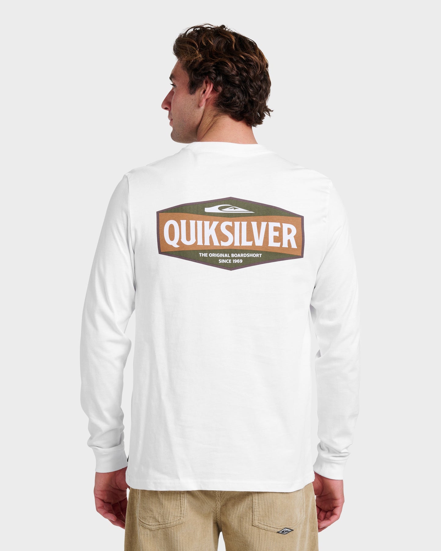 Quick Silver Three Piece Long Sleeve T-shirt - White