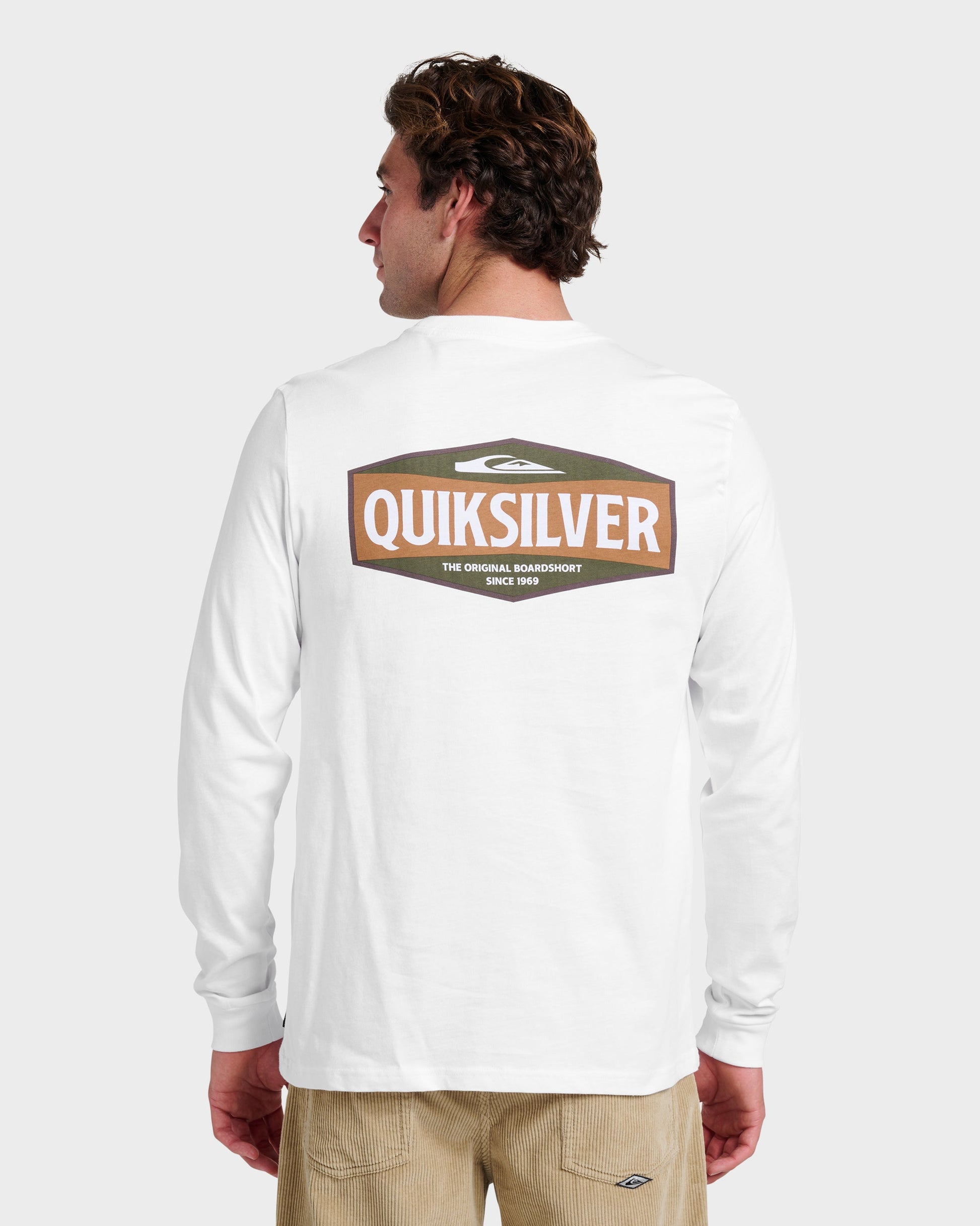 Quick Silver Three Piece Long Sleeve T-shirt - White