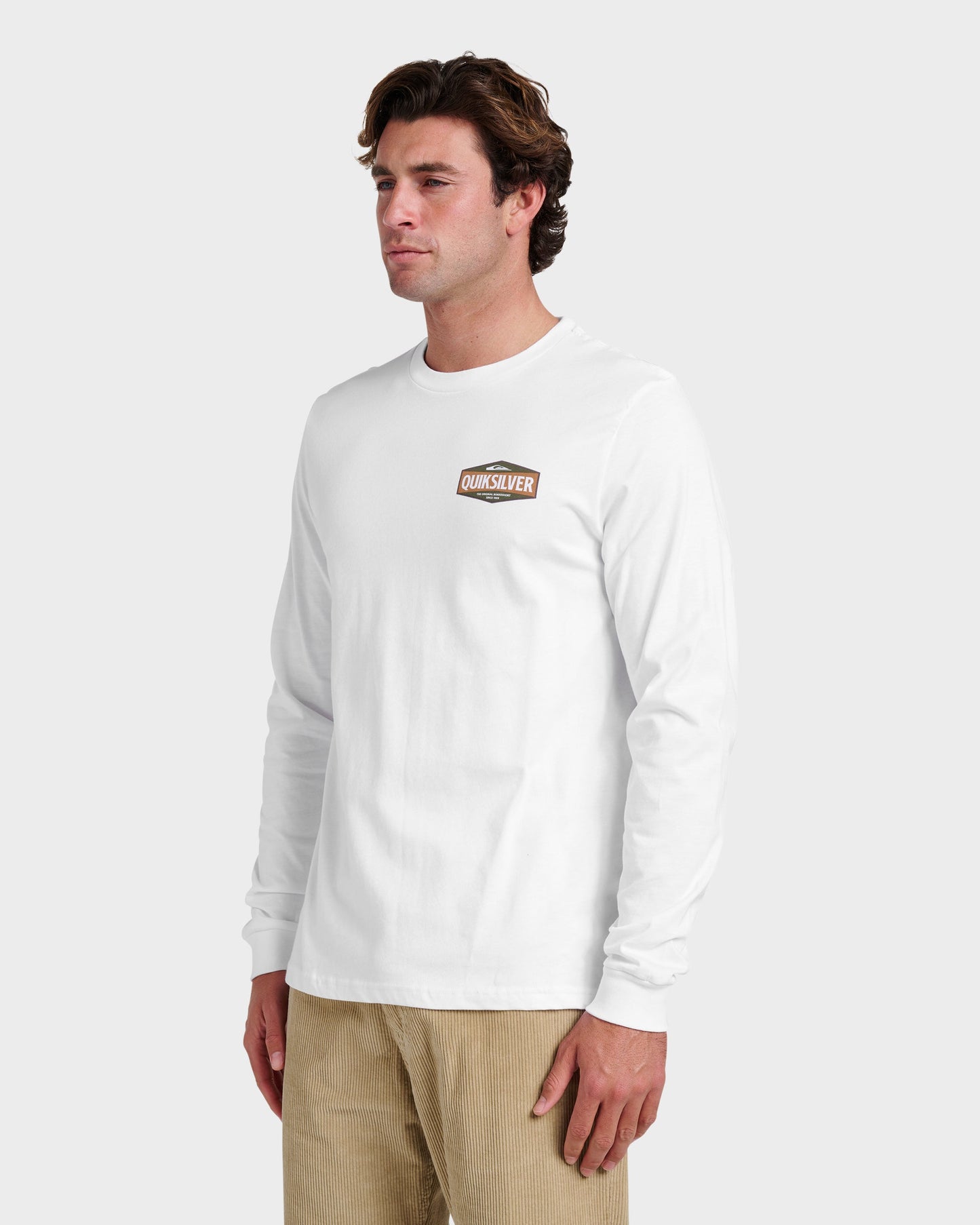 Quick Silver Three Piece Long Sleeve T-shirt - White