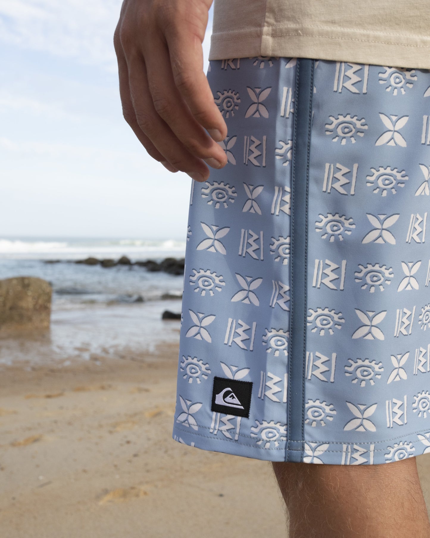 Quick Silver Surfsilk Etched 19" Boardshorts - Ashley Blue