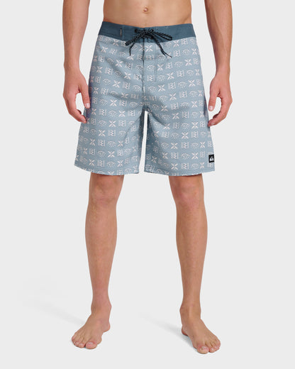 Quick Silver Surfsilk Etched 19" Boardshorts - Ashley Blue