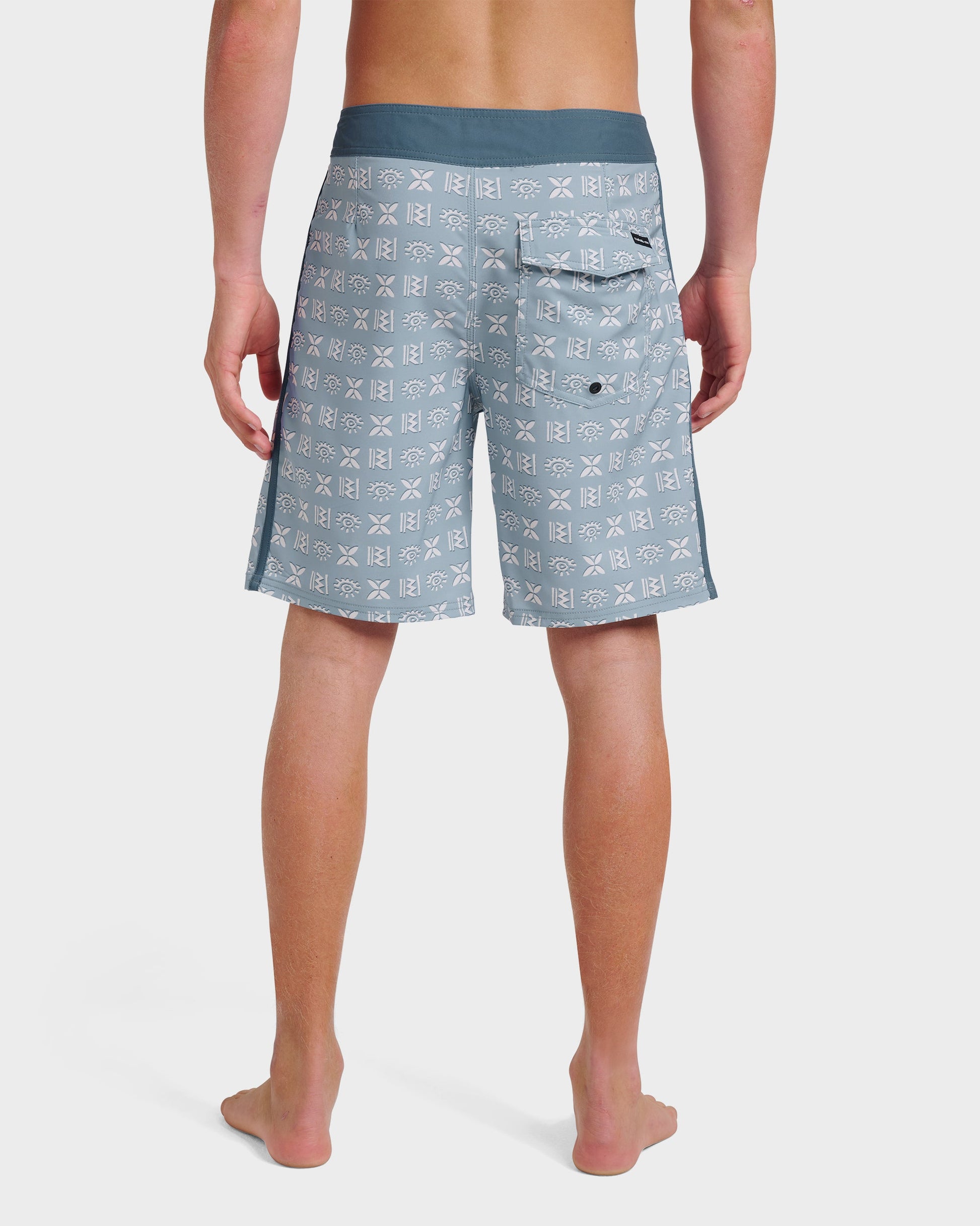 Quick Silver Surfsilk Etched 19" Boardshorts - Ashley Blue